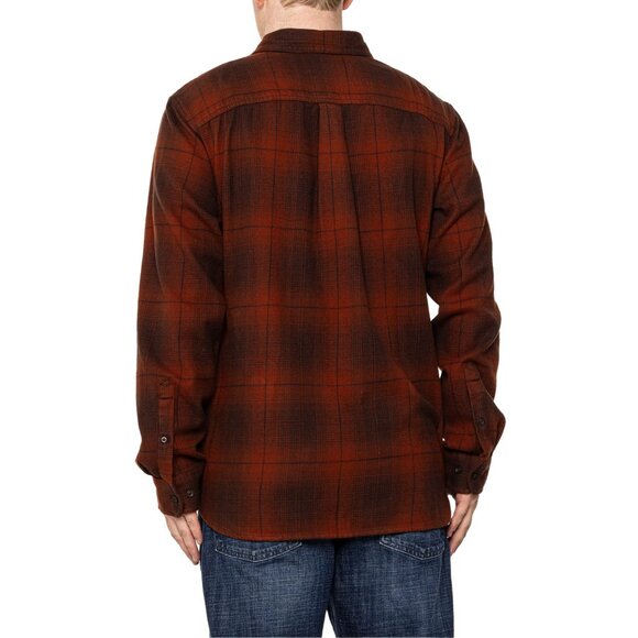 NEW The North Face mens Arroyo Flannel Shirt - Long Sleeve Coal Brown Plaid 253 - Picture 3 of 5